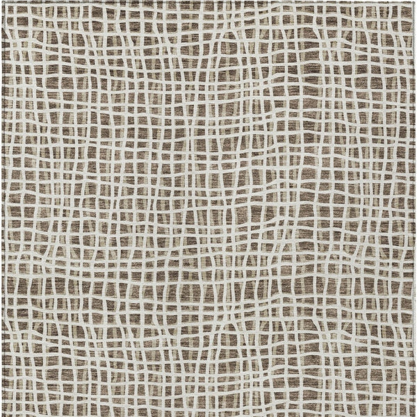 HomeRoots 5' Washable Indoor Outdoor Area Rug with Stripes - Durable, Stylish, and Easy to Clean for All Spaces 8' X 10' 583417