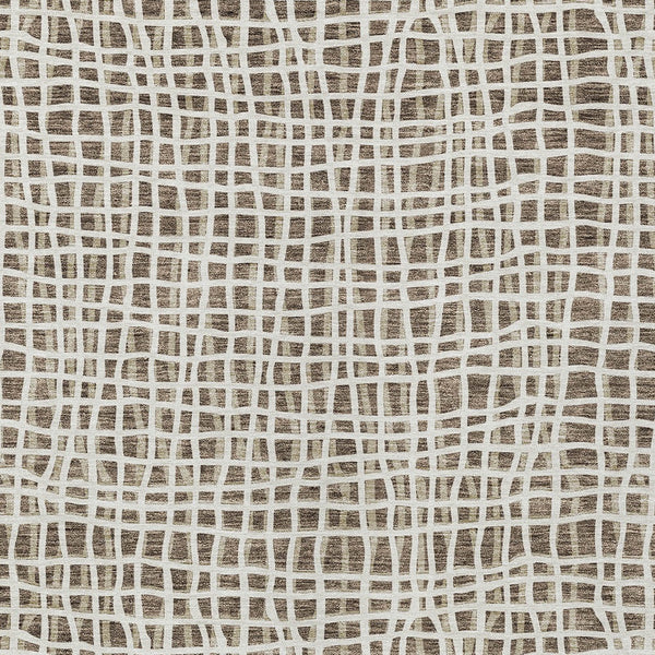 Homeroots 3' Stylish Black Gray And Ivory Striped Washable Rug For Indoor And Outdoor Spaces, Durable Design 8' X 10' Polyester 583417