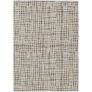 HomeRoots 9' Striped Washable Indoor Outdoor Area Rug – Durable, Stylish, and Easy to Clean for Any Space 9' X 12' 583418
