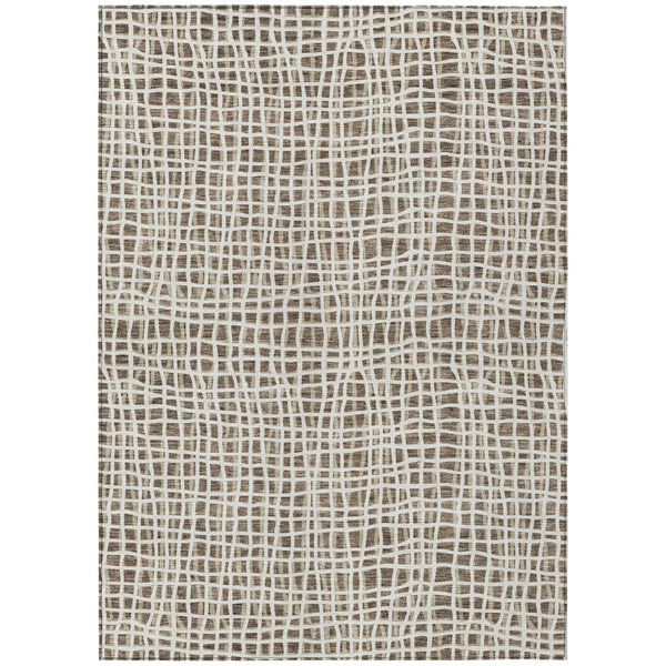 HomeRoots 9' Striped Washable Indoor Outdoor Area Rug – Durable, Stylish, and Easy to Clean for Any Space 9' X 12' 583418