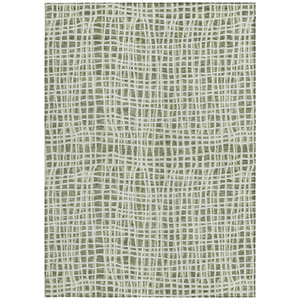 Homeroots 3' Stylish Black Gray And Ivory Striped Washable Rug For Indoor And Outdoor Spaces, Durable Design 5' X 8' Polyester 583421