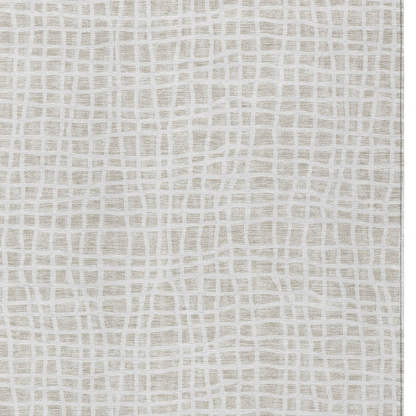 Homeroots 3' Stylish Black Gray And Ivory Striped Washable Rug For Indoor And Outdoor Spaces, Durable Design 3' X 5' Polyester 583432