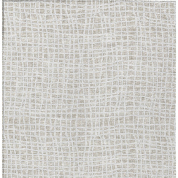 Homeroots 3' Stylish Black Gray And Ivory Striped Washable Rug For Indoor And Outdoor Spaces, Durable Design 9' X 12' Polyester 583436