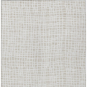 Homeroots 3' Stylish Black Gray And Ivory Striped Washable Rug For Indoor And Outdoor Spaces, Durable Design 10' X 14' Polyester 583437