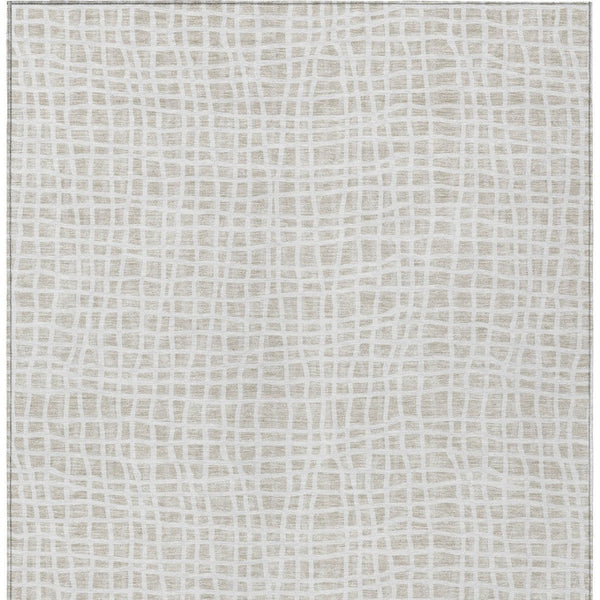 Homeroots 3' Stylish Black Gray And Ivory Striped Washable Rug For Indoor And Outdoor Spaces, Durable Design 10' X 14' Polyester 583437