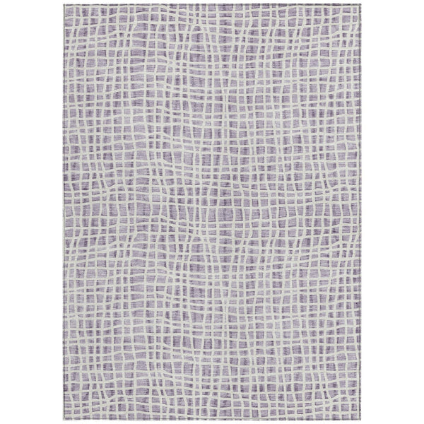 Homeroots 3' Stylish Black Gray And Ivory Striped Washable Rug For Indoor And Outdoor Spaces, Durable Design 3' X 5' Polyester 583438