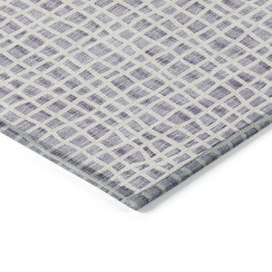 Homeroots 3' Stylish Black Gray And Ivory Striped Washable Rug For Indoor And Outdoor Spaces, Durable Design 10' X 14' Polyester 583443