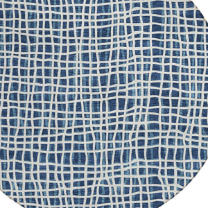 Homeroots 3' Stylish Black Gray And Ivory Striped Washable Rug For Indoor And Outdoor Spaces, Durable Design 8' Round Polyester 583446