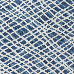 Homeroots 3' Stylish Black Gray And Ivory Striped Washable Rug For Indoor And Outdoor Spaces, Durable Design 8' X 10' Polyester 583447