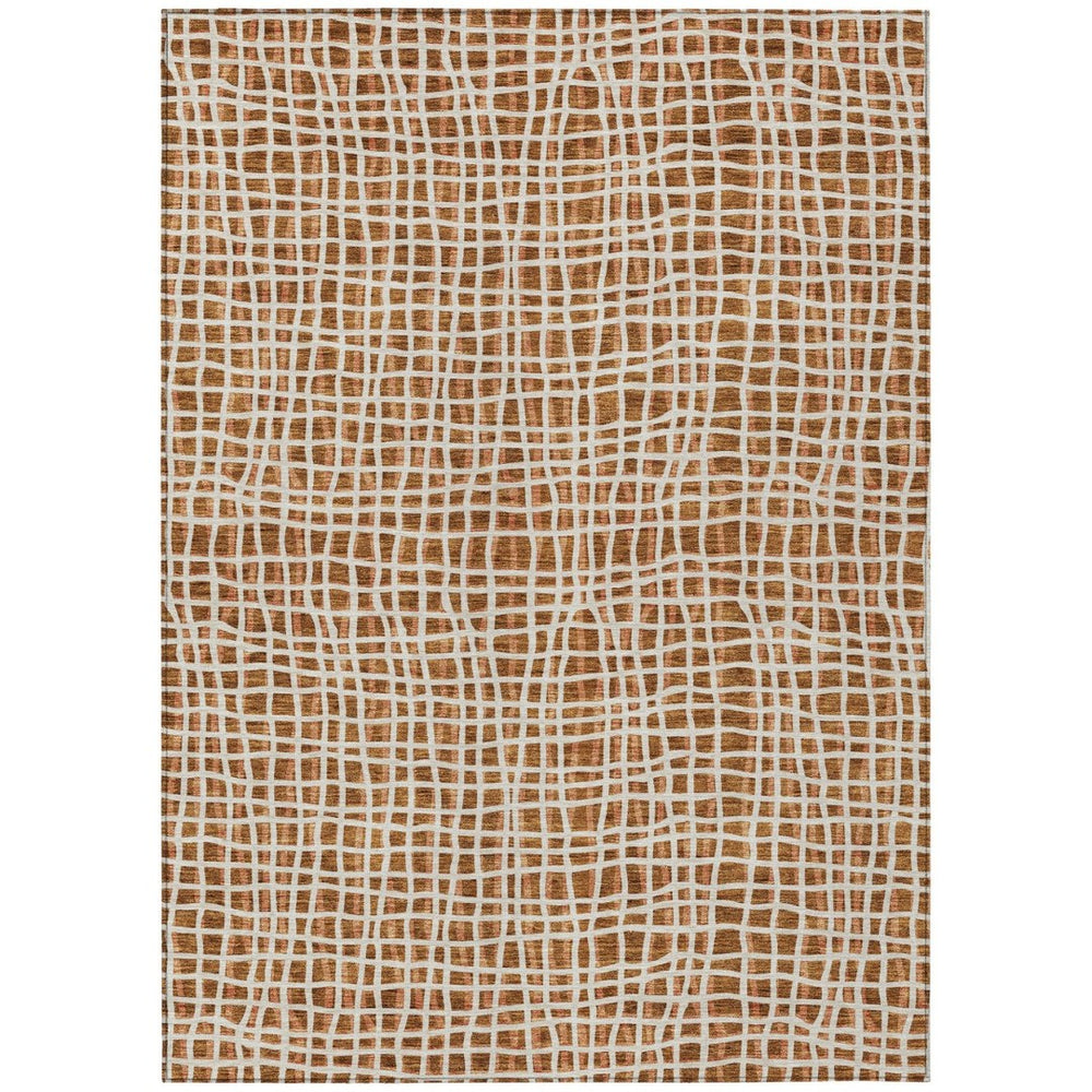 HomeRoots 9' Vibrant Striped Washable Area Rug - Durable Indoor Outdoor Design for Stylish Spaces & Easy Care 9' X 12' 583460