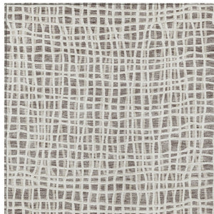 Homeroots 3' Stylish Black Gray And Ivory Striped Washable Rug For Indoor And Outdoor Spaces, Durable Design 9' X 12' Polyester 583472