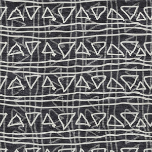 Homeroots 3' Black Gray Ivory Geometric Washable Area Rug For Indoor Outdoor Spaces - Durable & Stylish! 8' X 10' Polyester 583477