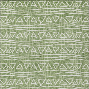 Homeroots 3' Black Gray Ivory Geometric Washable Area Rug For Indoor Outdoor Spaces - Durable & Stylish! 3' X 5' Polyester 583492