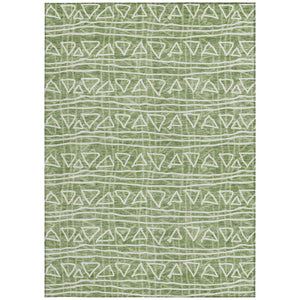 Homeroots 3' Black Gray Ivory Geometric Washable Area Rug For Indoor Outdoor Spaces - Durable & Stylish! 5' X 8' Polyester 583493