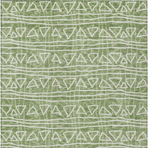 Homeroots 3' Black Gray Ivory Geometric Washable Area Rug For Indoor Outdoor Spaces - Durable & Stylish! 8' X 10' Polyester 583495