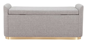 Dobo Storage Bench Gray 109995 Zuo Modern