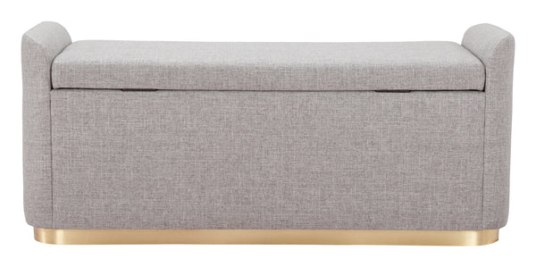 Dobo Storage Bench Gray 109995 Zuo Modern