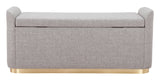 Dobo Storage Bench Gray 109995 Zuo Modern