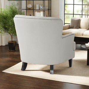 English Elm Christopher Knight Home® - Contemporary Light Grey Fabric Club Chair & Ottoman Set — Chic Durable Upholstery, 300lb Capacity, Versatile Accent Seat 59289.00