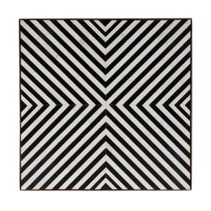 Butler Specialty Issa Square Bone Inlay & Metal Side Table - Stunning Geometric Design For Elegant Living Spaces Multi Aluminum,Iron,Mdf,Bone,Resin 5835025-butler