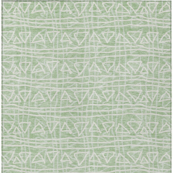 Homeroots 3' Black Gray Ivory Geometric Washable Area Rug For Indoor Outdoor Spaces - Durable & Stylish! 5' X 8' Polyester 583511