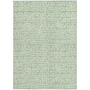 Homeroots 3' Black Gray Ivory Geometric Washable Area Rug For Indoor Outdoor Spaces - Durable & Stylish! 8' X 10' Polyester 583513