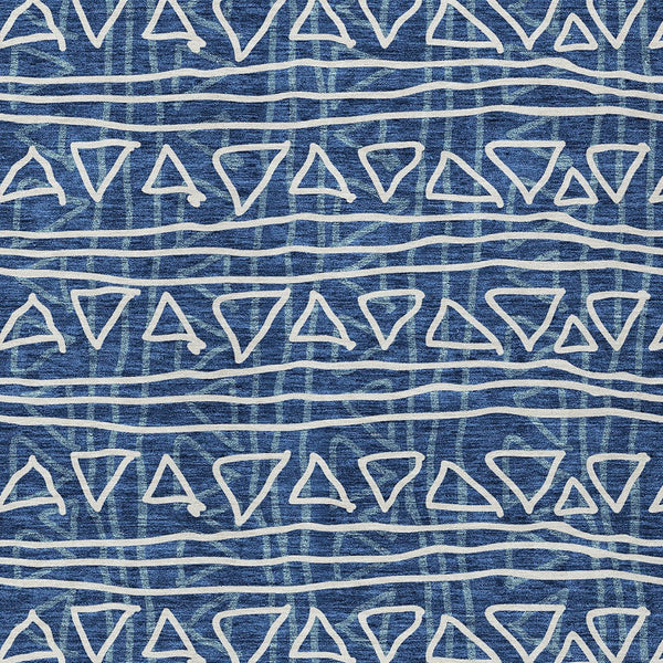 Homeroots 3' Black Gray Ivory Geometric Washable Area Rug For Indoor Outdoor Spaces - Durable & Stylish! 5' X 8' Polyester 583517