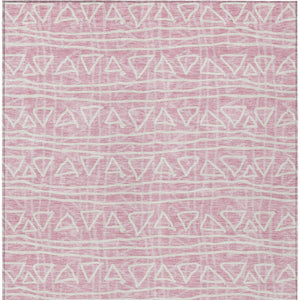 Homeroots 3' Black Gray Ivory Geometric Washable Area Rug For Indoor Outdoor Spaces - Durable & Stylish! 3' X 5' Polyester 583522