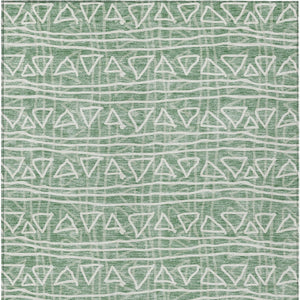 Homeroots 3' Black Gray Ivory Geometric Washable Area Rug For Indoor Outdoor Spaces - Durable & Stylish! 3' X 5' Polyester 583528