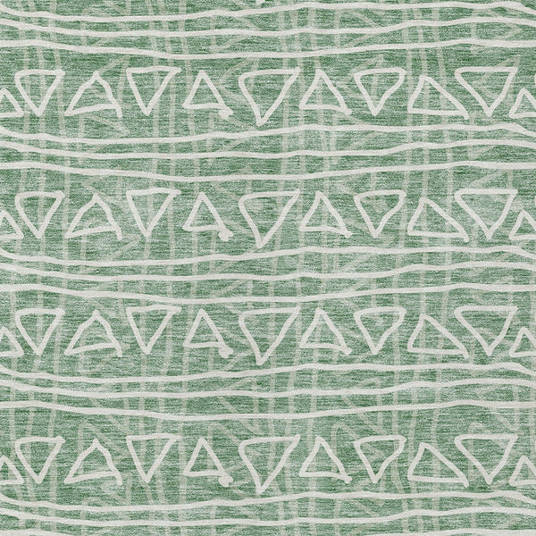 Homeroots 3' Black Gray Ivory Geometric Washable Area Rug For Indoor Outdoor Spaces - Durable & Stylish! 3' X 5' Polyester 583528