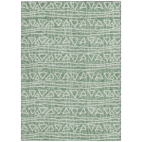 Homeroots 3' Black Gray Ivory Geometric Washable Area Rug For Indoor Outdoor Spaces - Durable & Stylish! 10' X 14' Polyester 583533