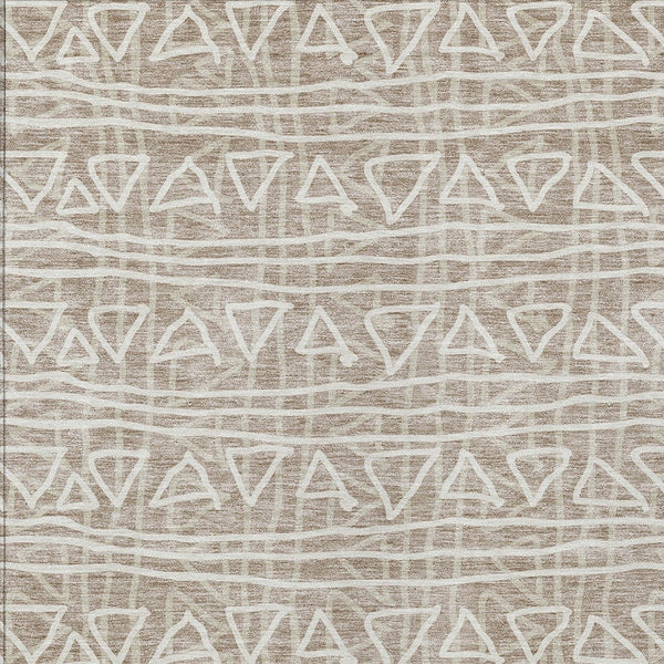 Homeroots 3' Black Gray Ivory Geometric Washable Area Rug For Indoor Outdoor Spaces - Durable & Stylish! 9' X 12' Polyester 583544
