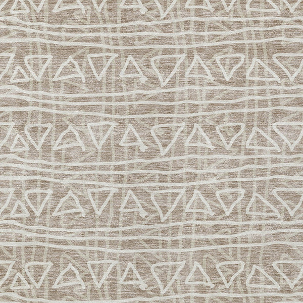 Homeroots 3' Black Gray Ivory Geometric Washable Area Rug For Indoor Outdoor Spaces - Durable & Stylish! 10' X 14' Polyester 583545