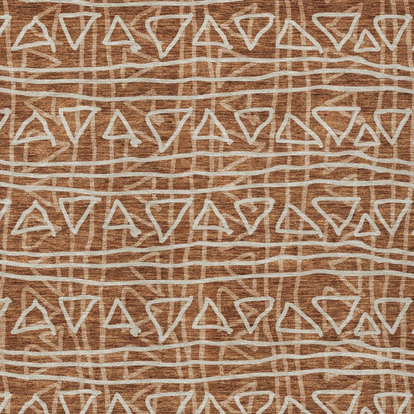 Homeroots 3' Black Gray Ivory Geometric Washable Area Rug For Indoor Outdoor Spaces - Durable & Stylish! 8' X 10' Polyester 583549