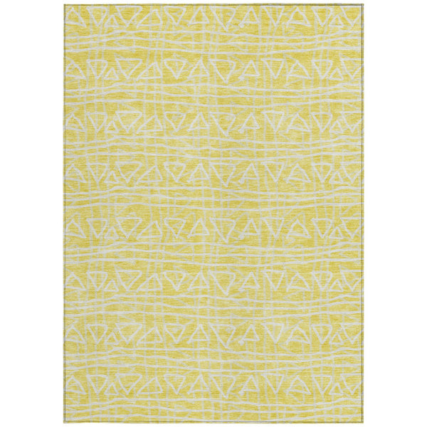 Homeroots 3' Black Gray Ivory Geometric Washable Area Rug For Indoor Outdoor Spaces - Durable & Stylish! 10' X 14' Polyester 583557