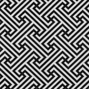 Homeroots 3' Black And Ivory Geometric Washable Area Rug For Indoor And Outdoor Spaces, Durable & Stylish 9' X 12' Polyester 583562