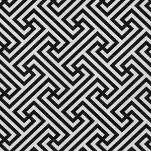 Homeroots 3' Black And Ivory Geometric Washable Area Rug For Indoor And Outdoor Spaces, Durable & Stylish 10' X 14' Polyester 583563