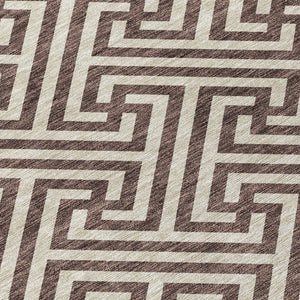 Homeroots 3' Black And Ivory Geometric Washable Area Rug For Indoor And Outdoor Spaces, Durable & Stylish 3' X 5' Polyester 583564