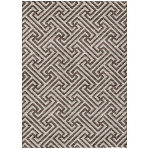 Homeroots 3' Black And Ivory Geometric Washable Area Rug For Indoor And Outdoor Spaces, Durable & Stylish 10' X 14' Polyester 583569