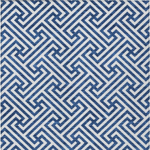 Homeroots 3' Black And Ivory Geometric Washable Area Rug For Indoor And Outdoor Spaces, Durable & Stylish 3' X 5' Polyester 583570