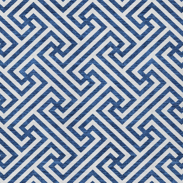 Homeroots 3' Black And Ivory Geometric Washable Area Rug For Indoor And Outdoor Spaces, Durable & Stylish 3' X 5' Polyester 583570