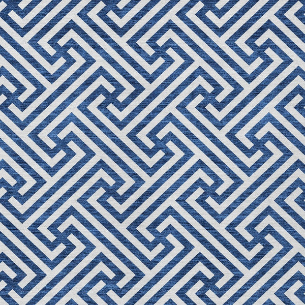 Homeroots 3' Black And Ivory Geometric Washable Area Rug For Indoor And Outdoor Spaces, Durable & Stylish 10' X 14' Polyester 583575