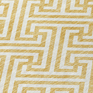 Homeroots 3' Black And Ivory Geometric Washable Area Rug For Indoor And Outdoor Spaces, Durable & Stylish 8' Round Polyester 583584