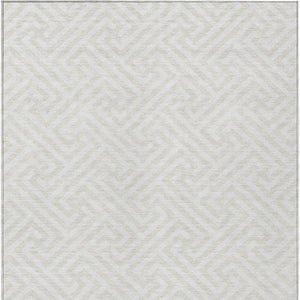 Homeroots 3' Black And Ivory Geometric Washable Area Rug For Indoor And Outdoor Spaces, Durable & Stylish 3' X 5' Polyester 583588