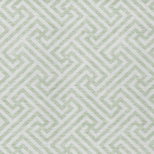 Homeroots 3' Black And Ivory Geometric Washable Area Rug For Indoor And Outdoor Spaces, Durable & Stylish 5' X 8' Polyester 583601