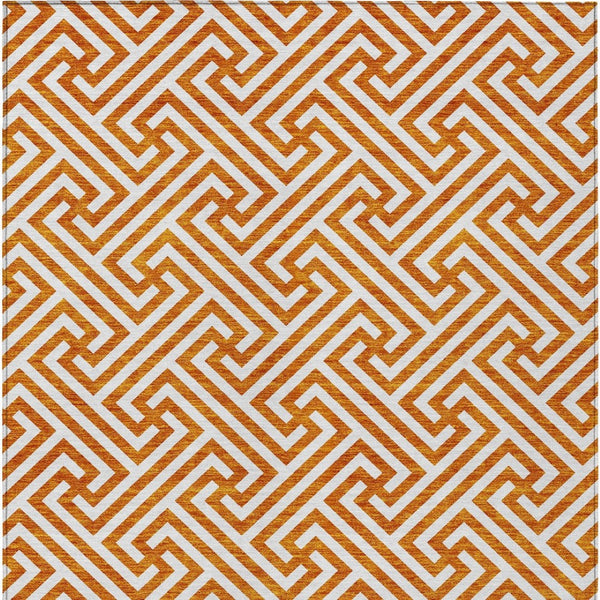 Homeroots 3' Black And Ivory Geometric Washable Area Rug For Indoor And Outdoor Spaces, Durable & Stylish 9' X 12' Polyester 583610