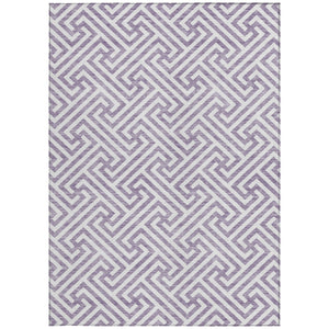 Homeroots 3' Black And Ivory Geometric Washable Area Rug For Indoor And Outdoor Spaces, Durable & Stylish 9' X 12' Polyester 583622