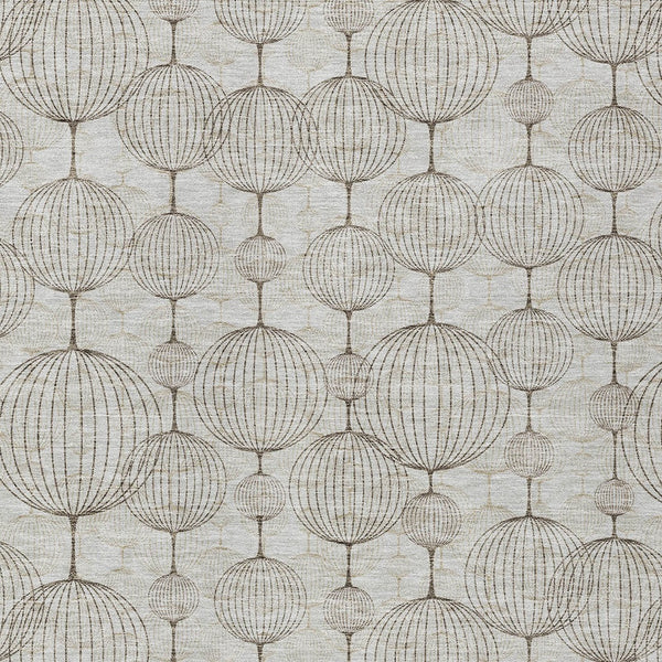 Homeroots 3' Artichoke Green Geometric Washable Area Rug - Perfect For Indoor And Outdoor Spaces, Durable Design 3' X 5' Polyester 583648