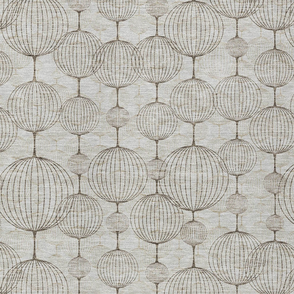 Homeroots 3' Artichoke Green Geometric Washable Area Rug - Perfect For Indoor And Outdoor Spaces, Durable Design 10' X 14' Polyester 583653