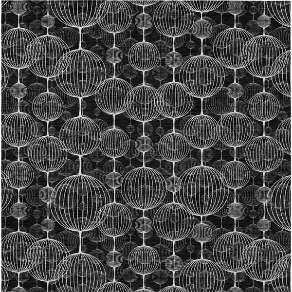 Homeroots 3' Artichoke Green Geometric Washable Area Rug - Perfect For Indoor And Outdoor Spaces, Durable Design 3' X 5' Polyester 583654